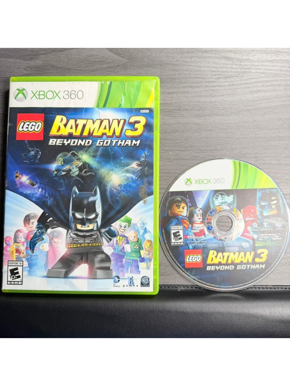 LEGO Batman 3 Beyond Gotham Microsoft Xbox 360 Game Disc Case DC Comics 2014